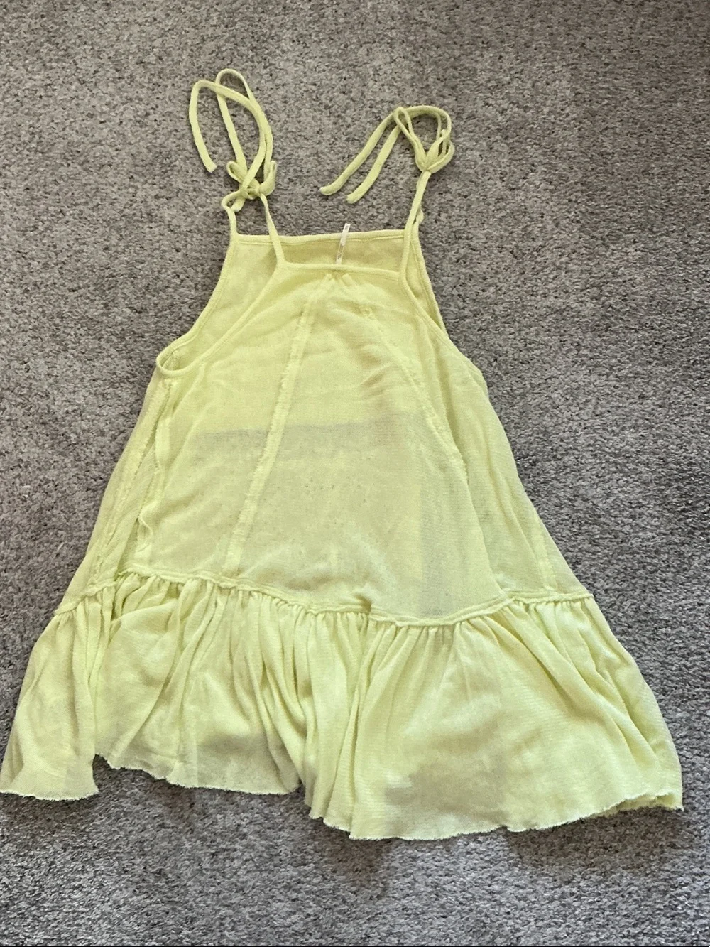 New Free People Calipso Tank ~ Early Bloomer Yellow - Picture 10 of 11